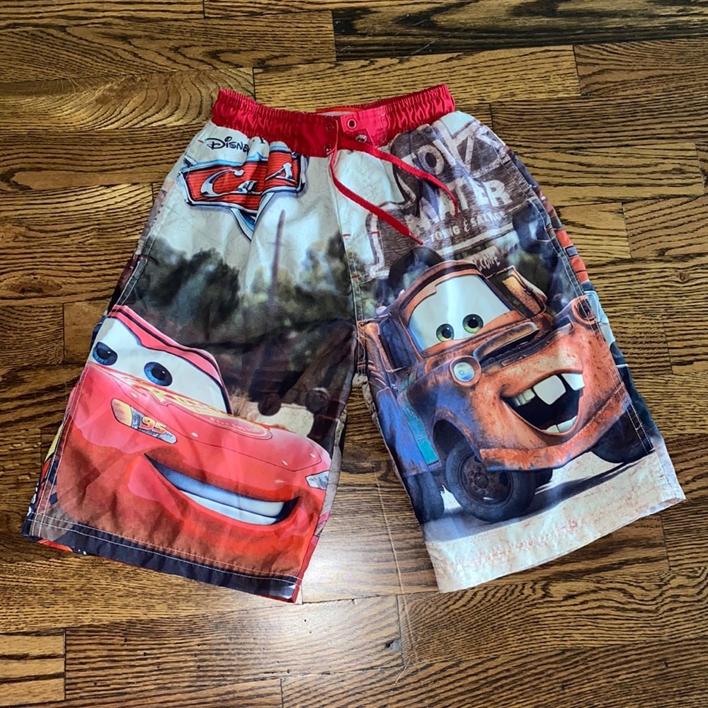 Disney Cars swim trunks. Size boys M 8